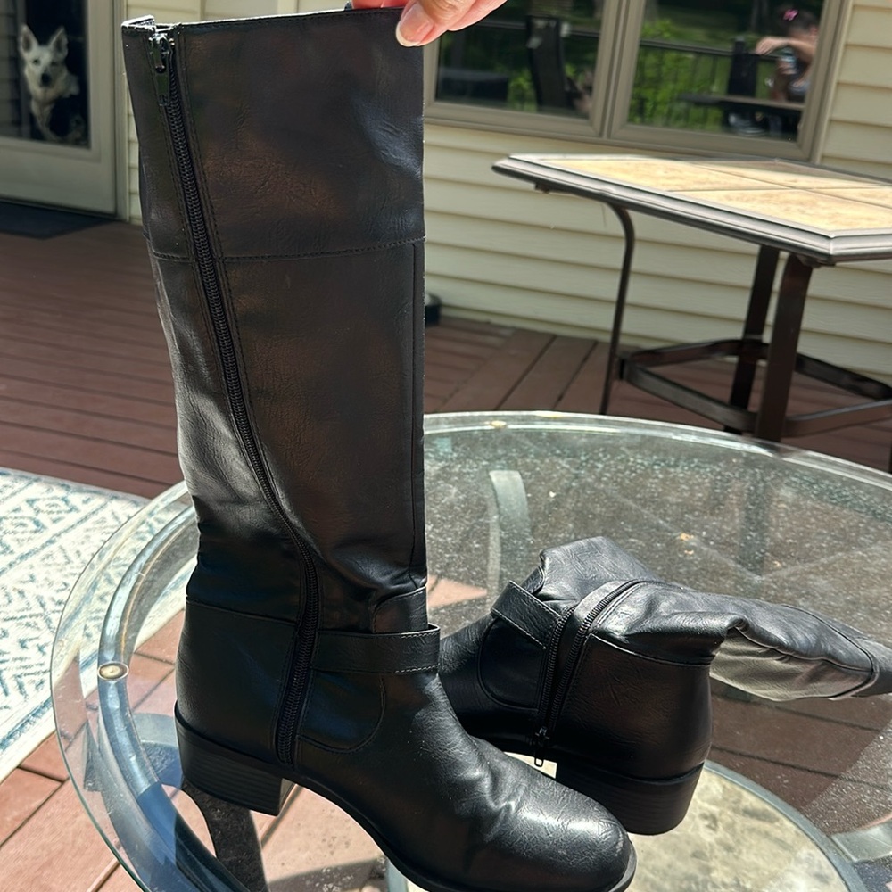 High leather boots size 10.